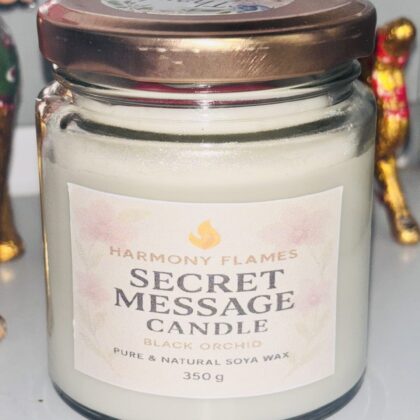 Secret Message Candle – Black Orchid