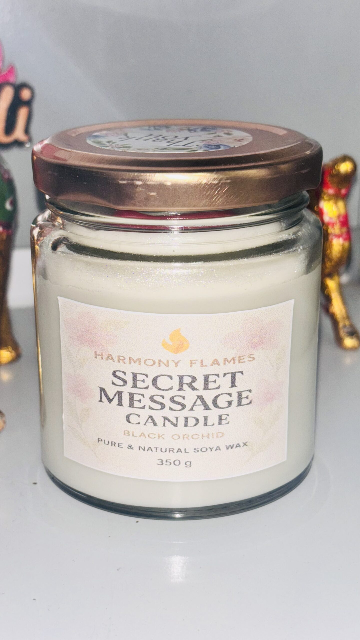 Secret Message Candle – Black Orchid